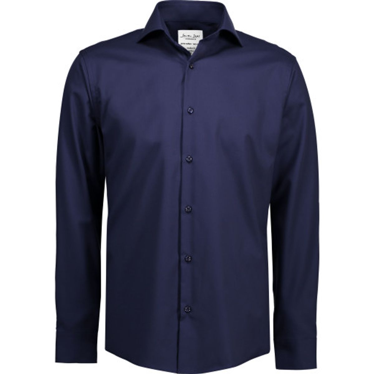 Seven Seas skjorte SS8, modern fit, strygefri, navy, str. 3XL