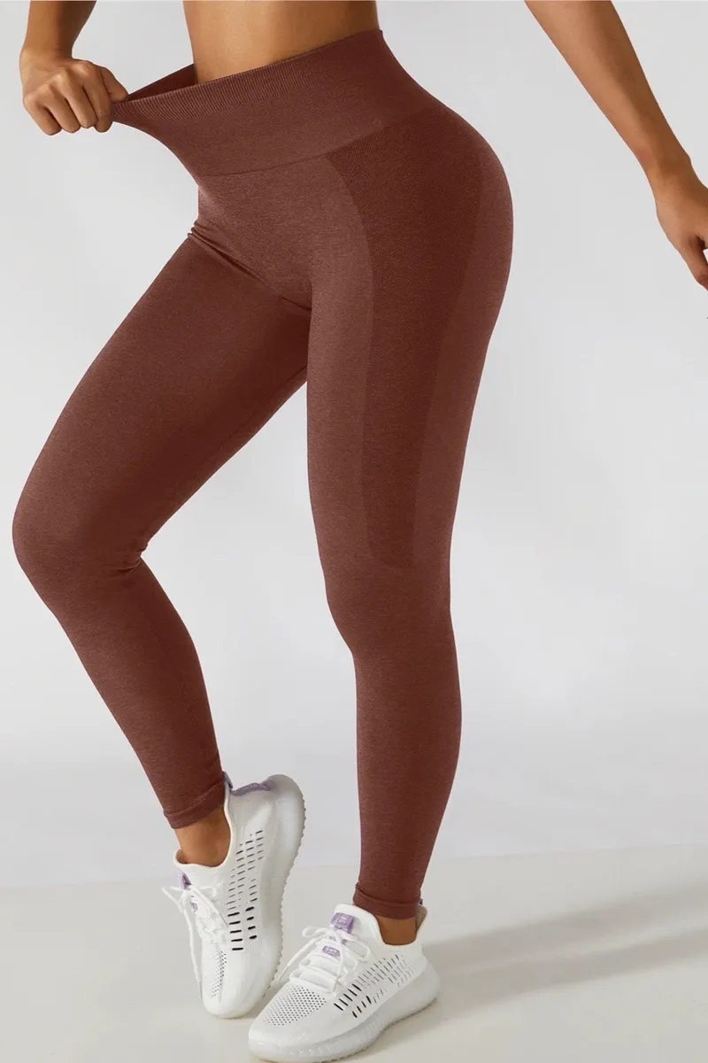 SHAPESHIFT scrunch leggings GoldenBrown - Large / GoldenBrown