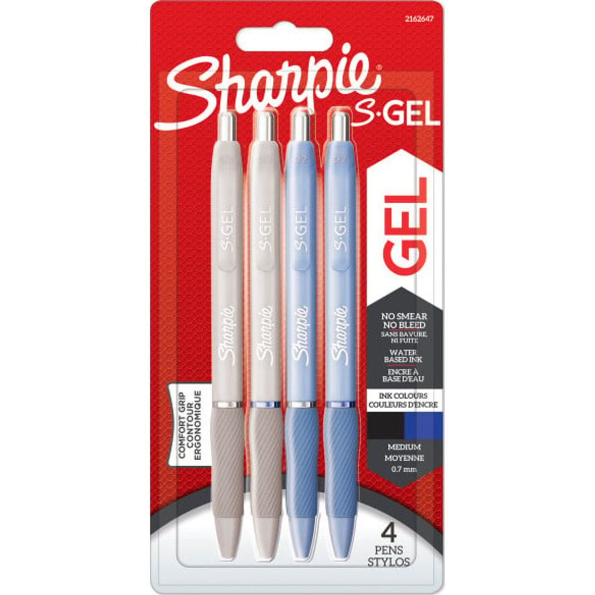 Sharpie - S-gel Pens Medium Point - Frost Blue & White Pearl Barrels (2162647)