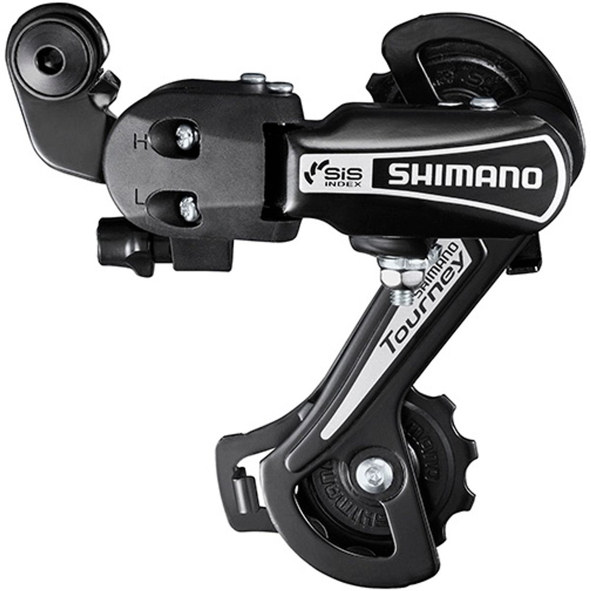 Shimano Bagskifter 6 Speed GS - RD-TY21 Tourney - Sort