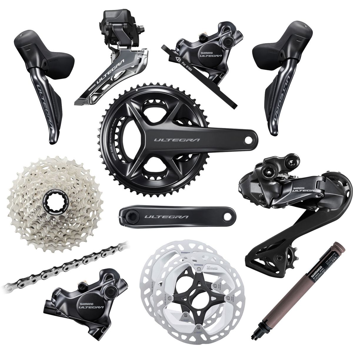 Shimano Ultegra R8100 175mm 50-34, 11-34 Introduction Pack - Komplet Geargruppe 2x12