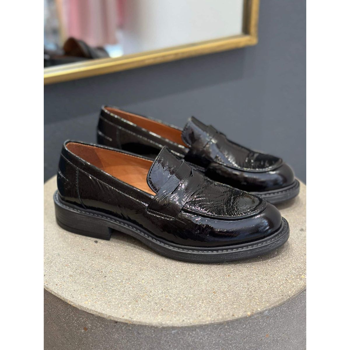 Shoe Design Copenhagen LORETTA P - Loafer - Sort lak 36