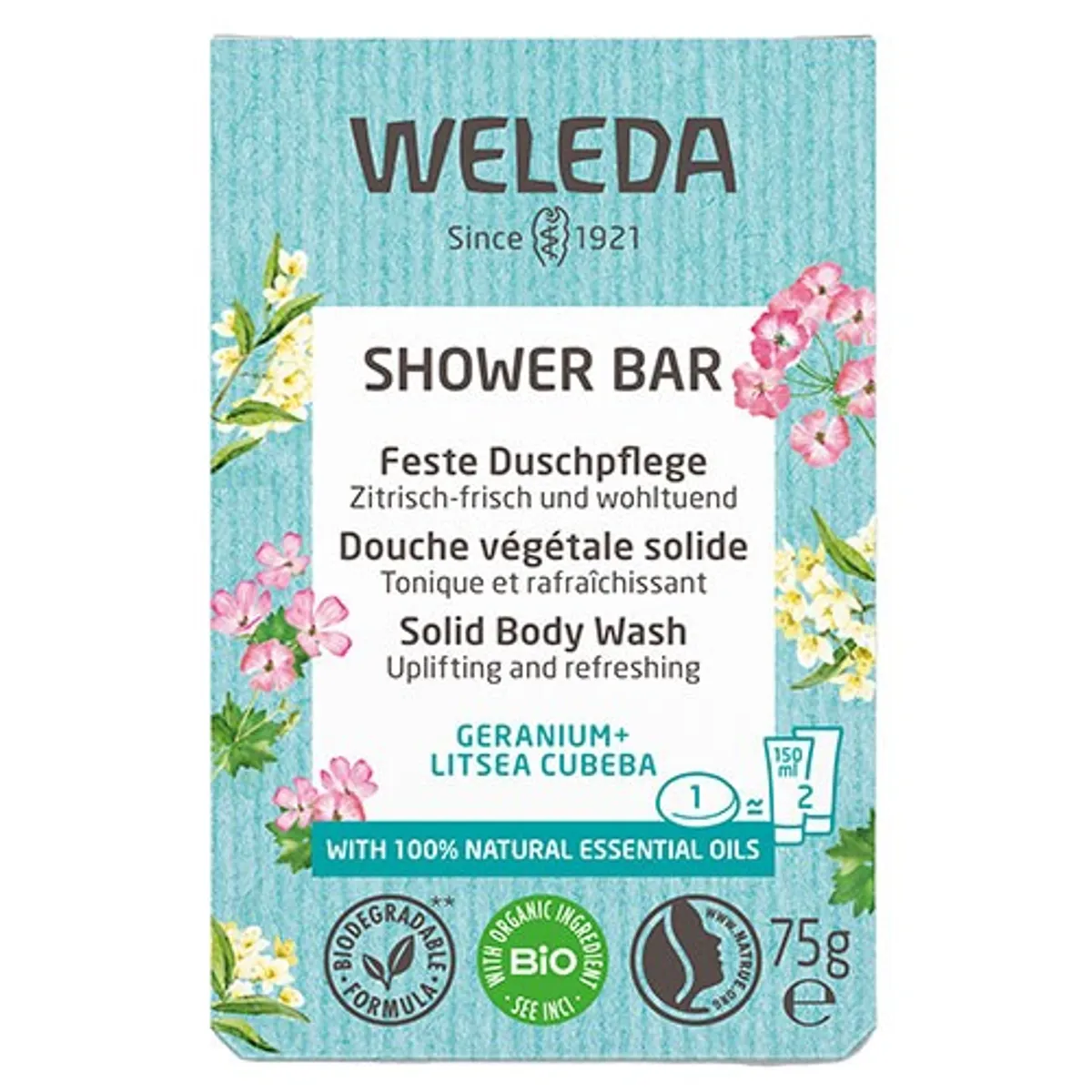 Shower Bar Geranium - 75 gram