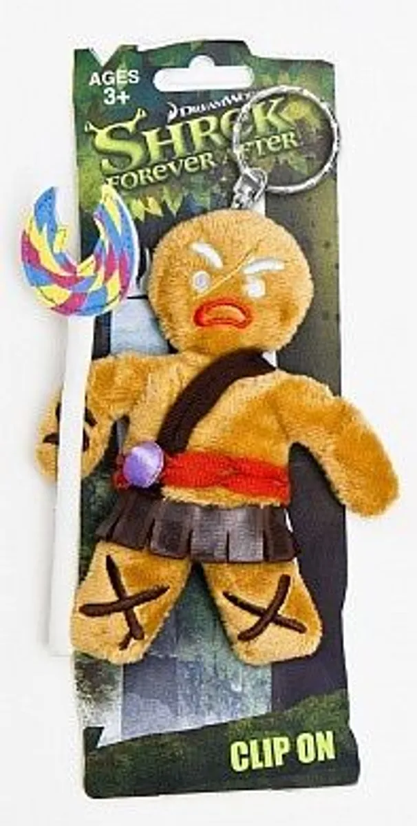 Shrek - Gingerbread Man (Gingy) Keychain/Plush/Bamse