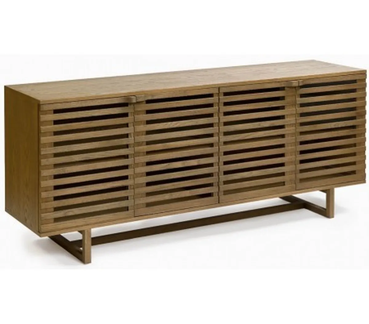 Sideboard i egetræ B180 cm - Rustik natur