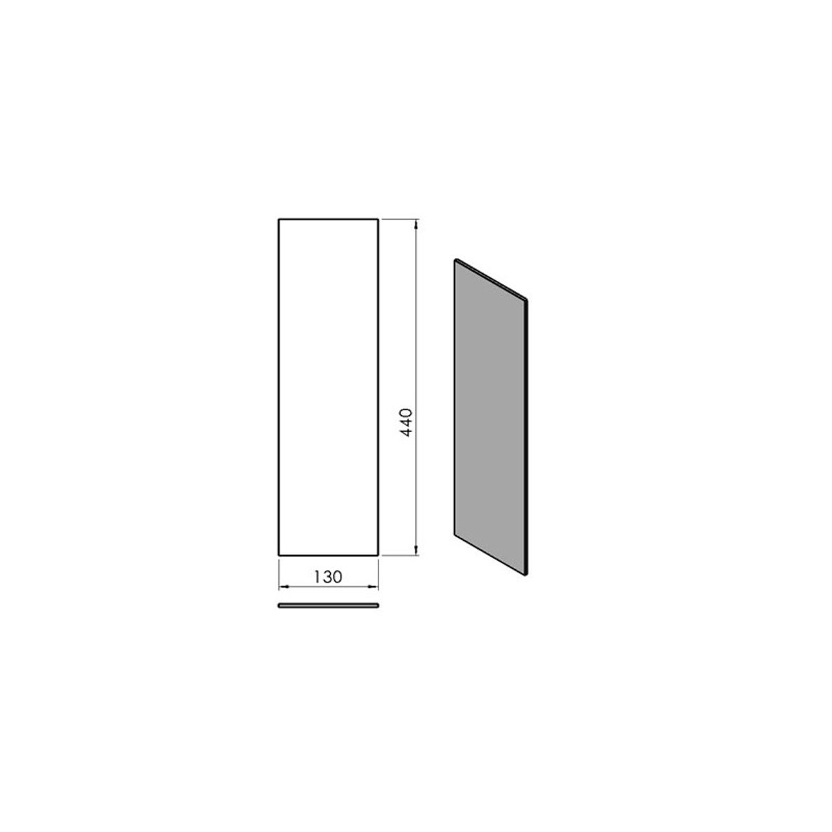 Sideglas TermaTech TT10G - Lige