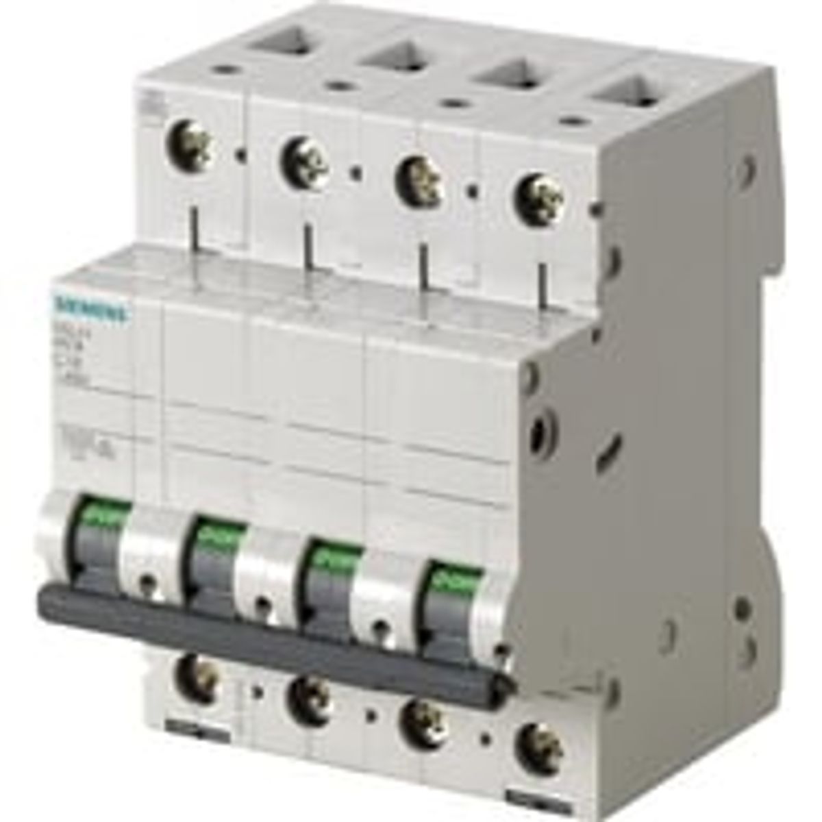 Siemens 5SL4 - Automatsikring, C 25A, 400Vac, 3P+N, 10kA, 4 modul