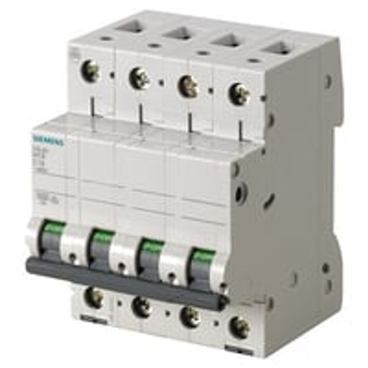 Siemens 5SL6 - Automatsikring, C 16A, 400Vac, 3P+N, 6kA, 4 modul