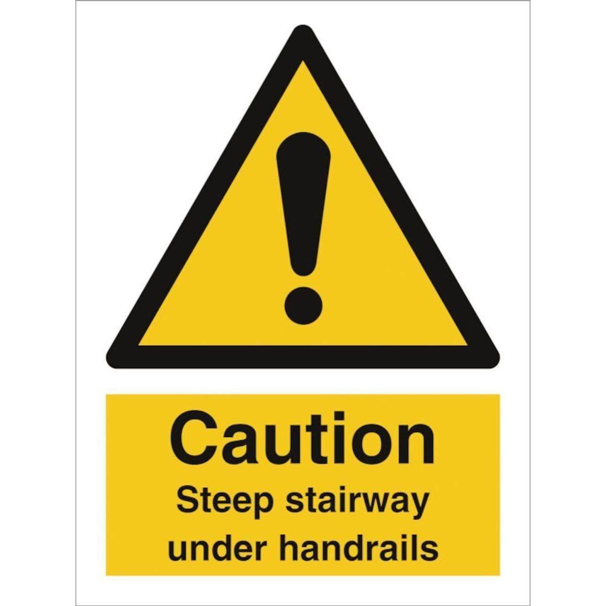 Sign IMO Caution Steep stairways use handrail 107065