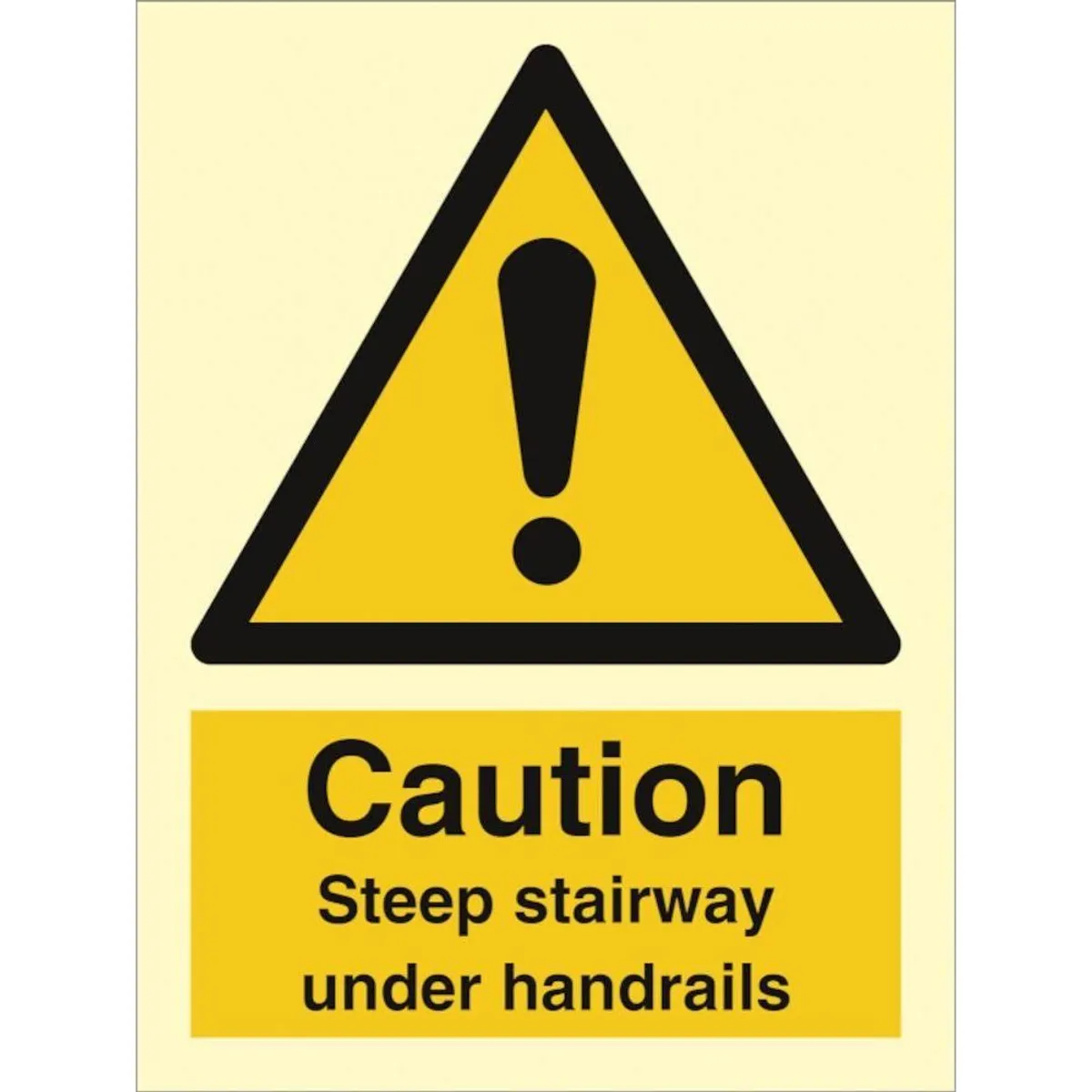 Sign IMO Caution Steep stairways use handrail 107065