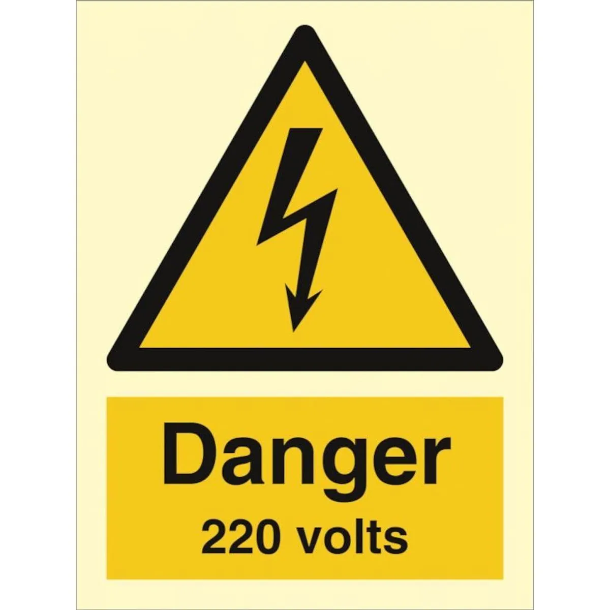 Sign IMO Danger 220 volts 107040