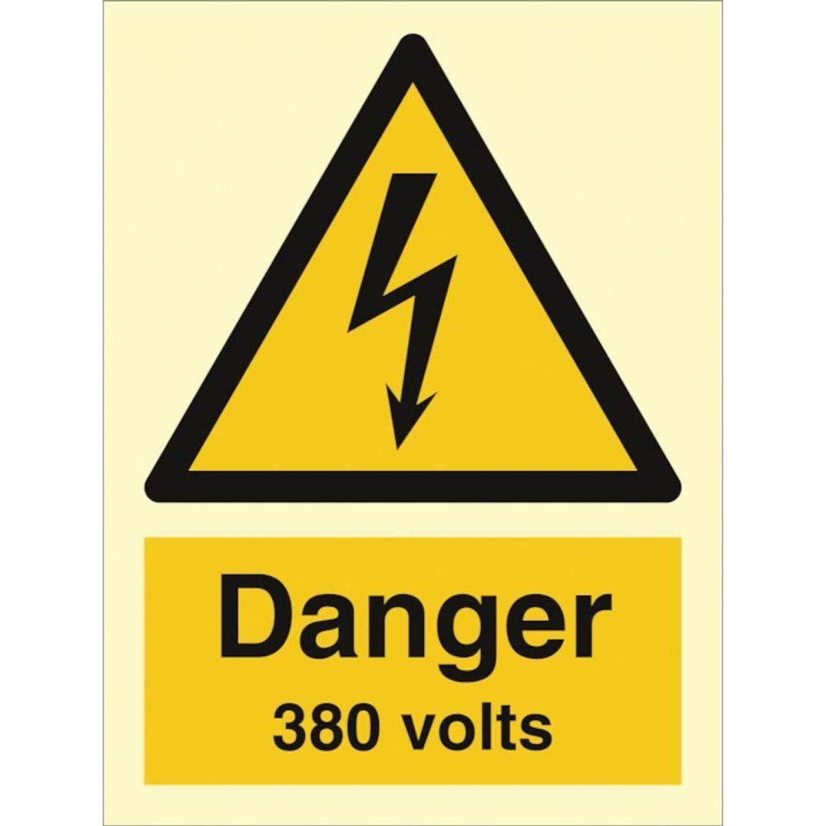 Sign IMO Danger 380 volts 107037