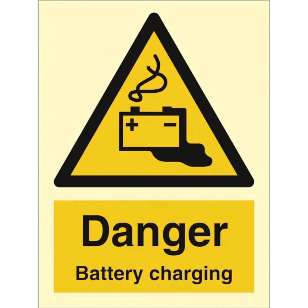 Sign IMO Danger Battery charging 107126