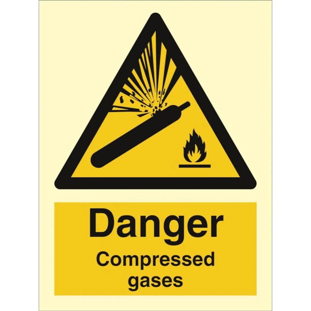 Sign IMO Danger Compressed gas 107044