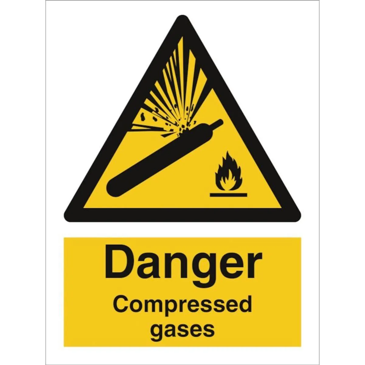 Sign IMO Danger Compressed gas 107044