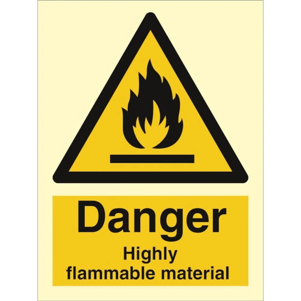 Sign IMO Danger Highly flammable material 107071