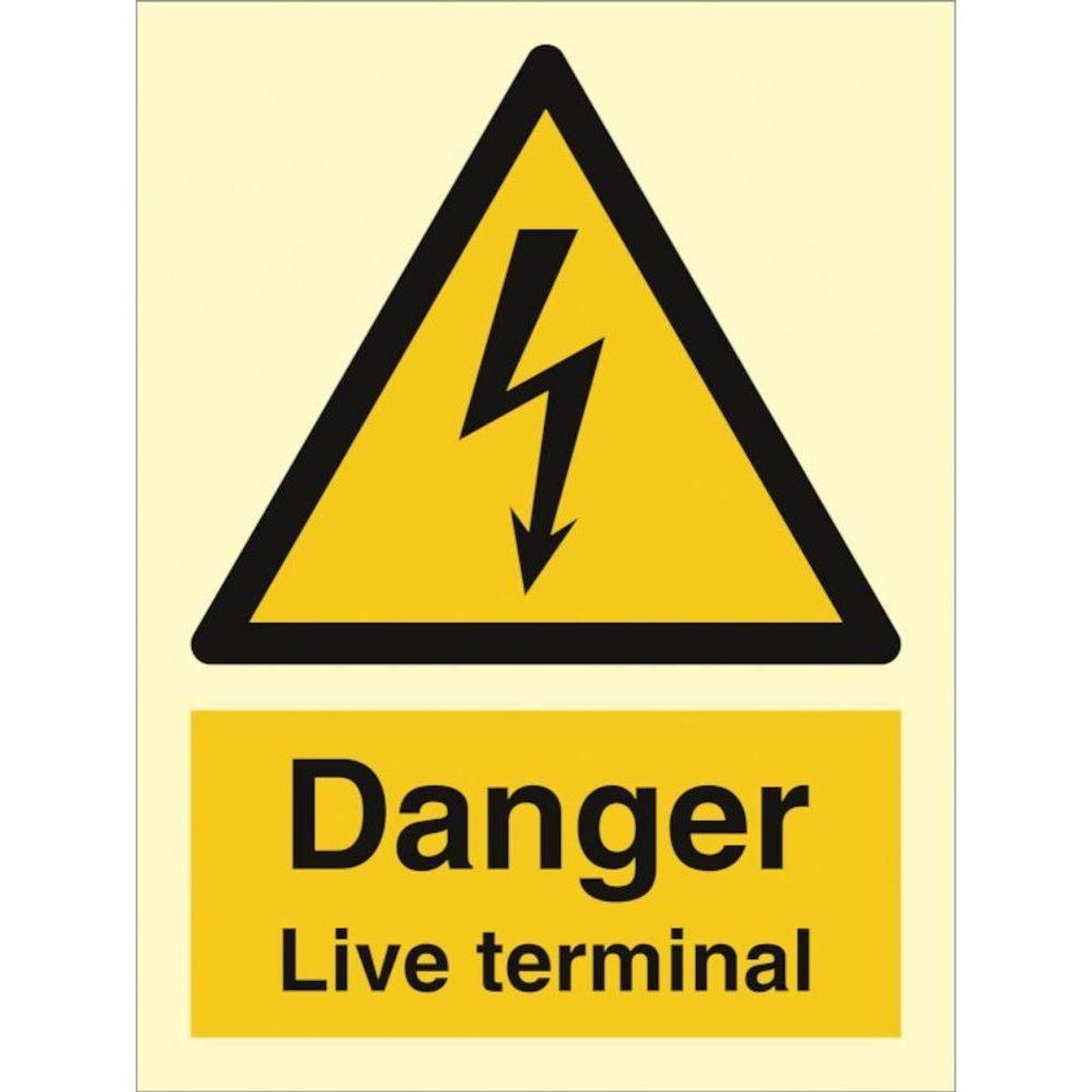 Sign IMO Danger Live terminal 107032