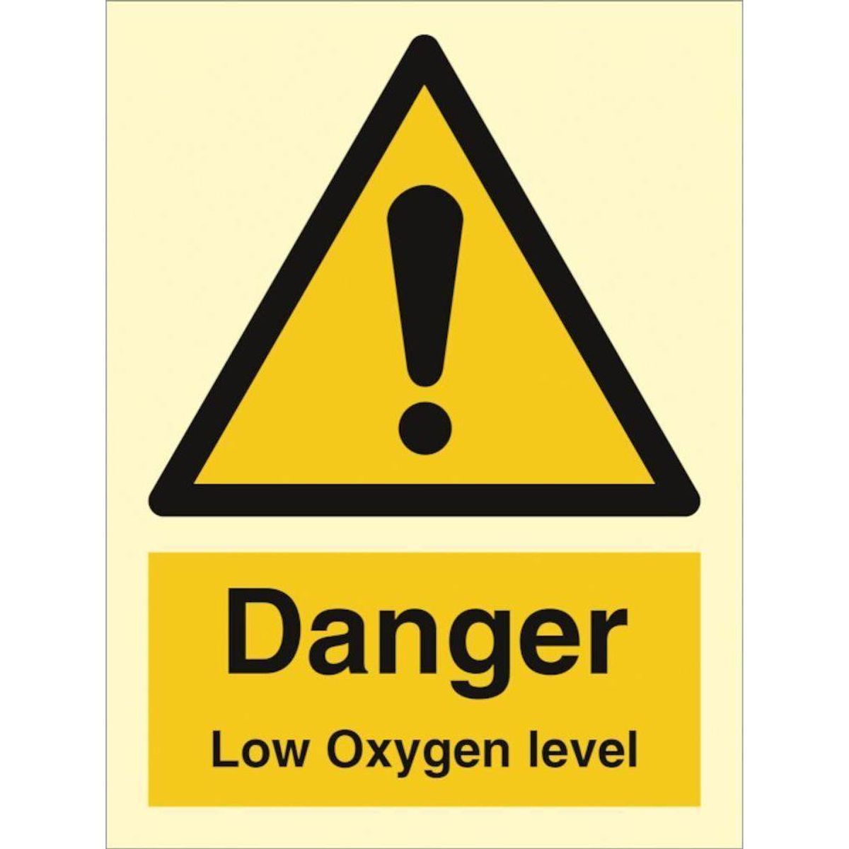 Sign IMO Danger Low Oxygen level 107125