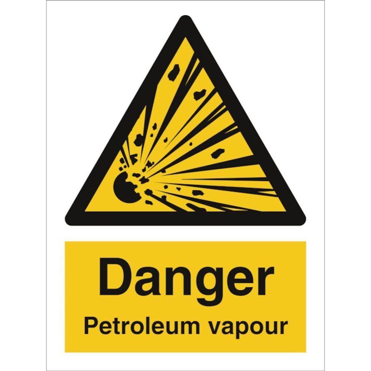 Sign IMO Danger petroleum vapour 107025