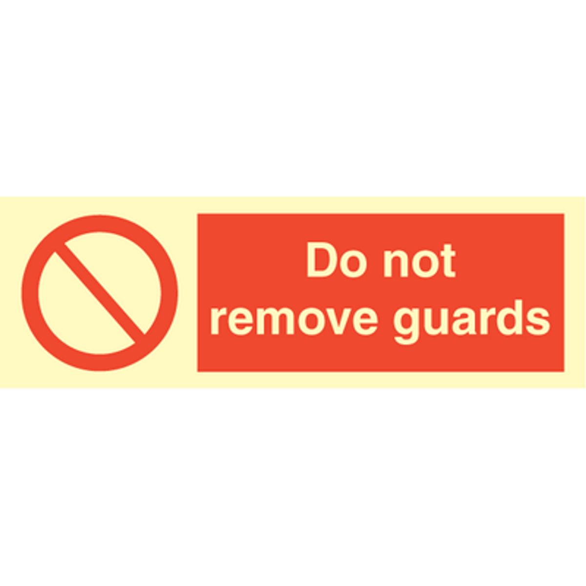 Sign IMO Do not remove guards 102079