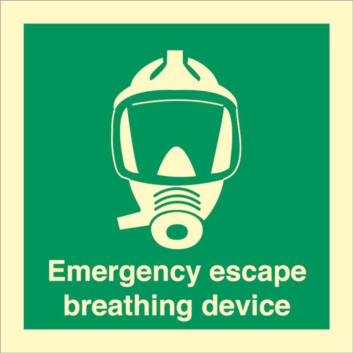 Sign IMO Emergency escape breathing device 103131