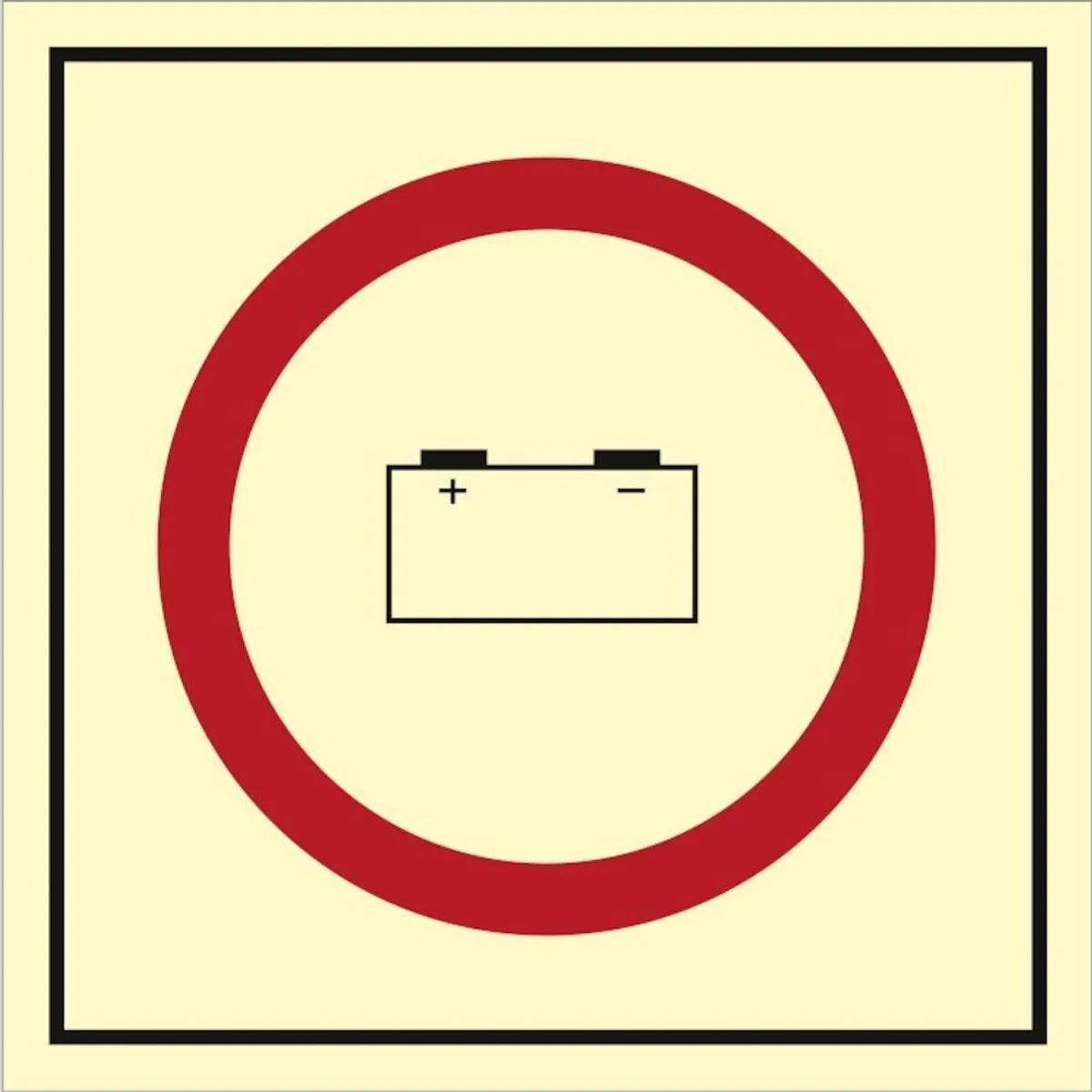 Sign IMO Emergency source of electrical power (bat 104322