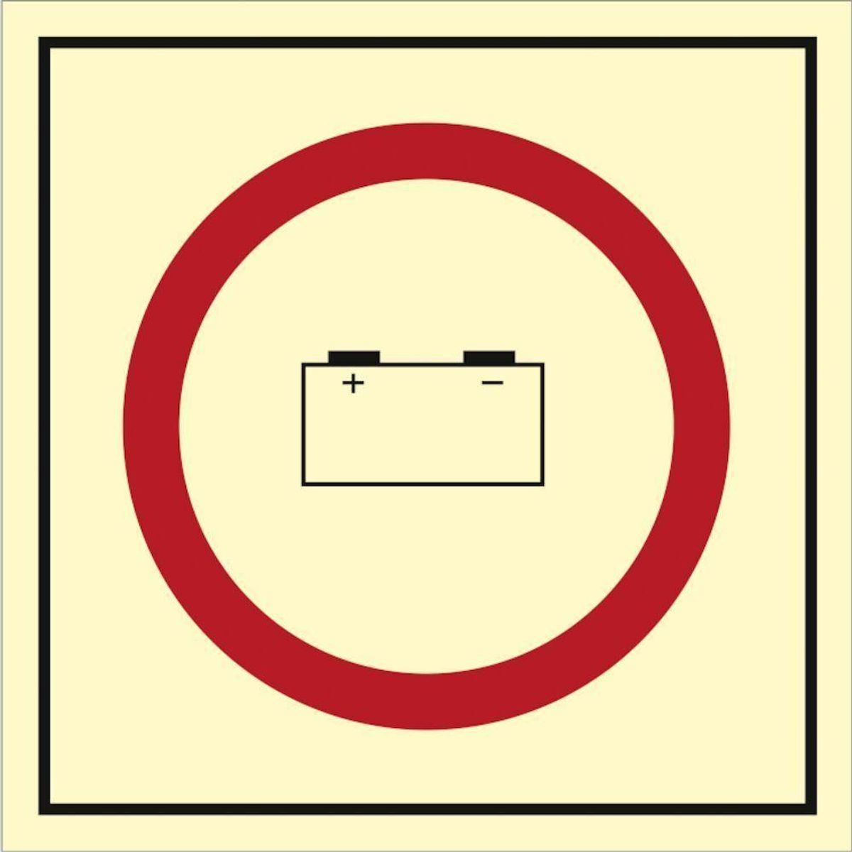 Sign IMO Emergency source of electrical power (bat 104322