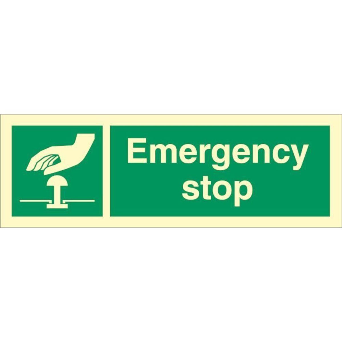 Sign IMO Emergency stop 102009