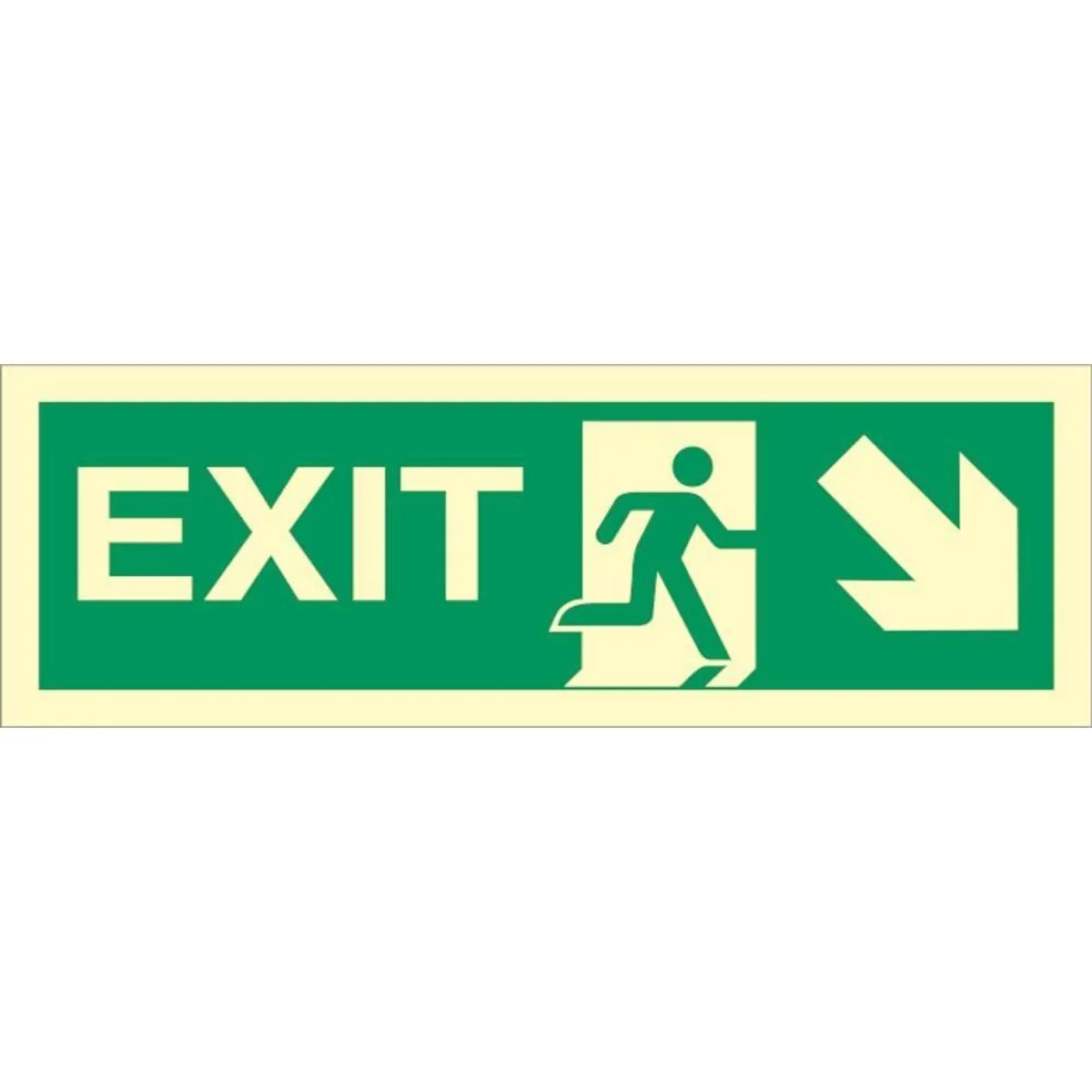 Sign IMO Exit right, arrow right/down 100010