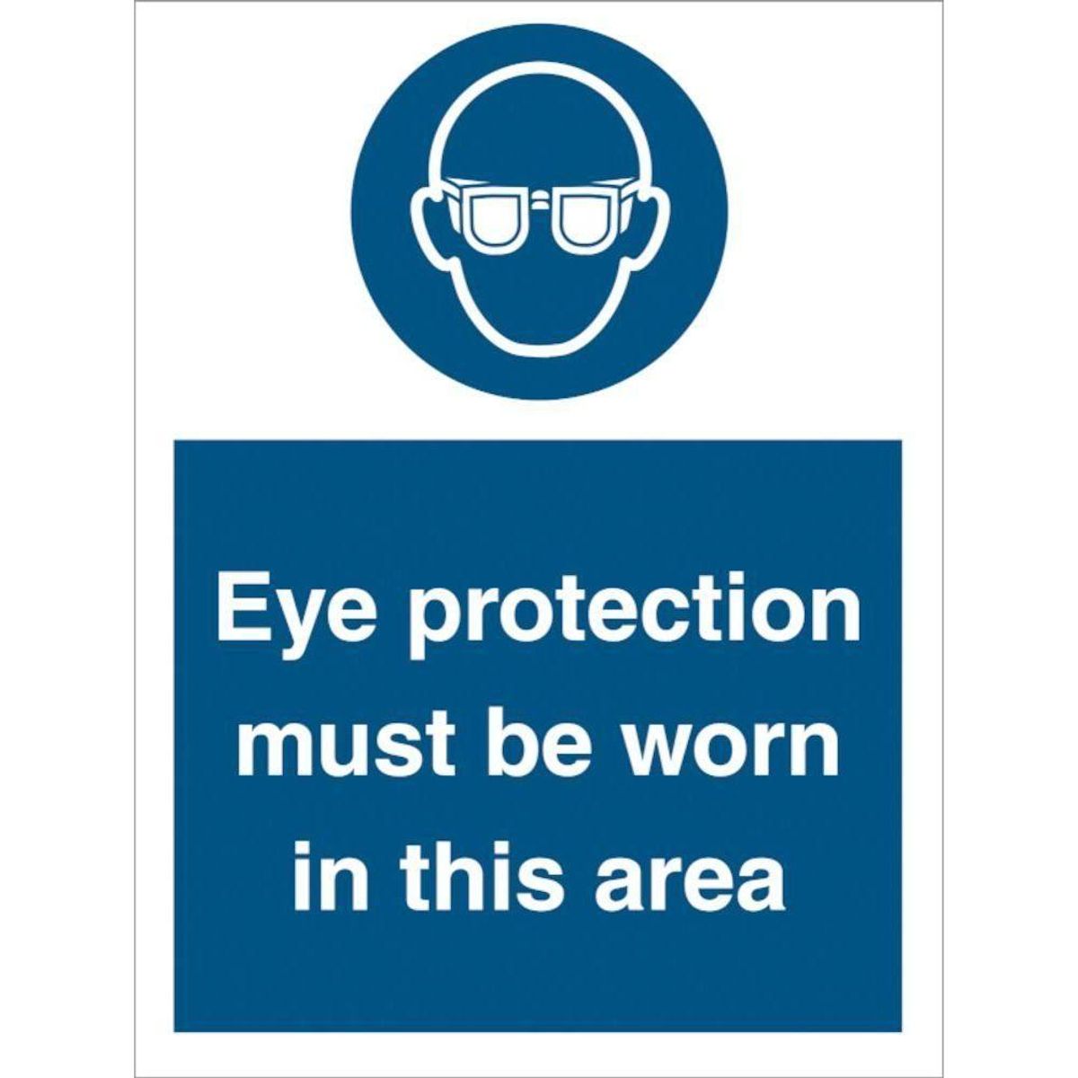 Sign IMO Eye protection must be worn in this area 106036