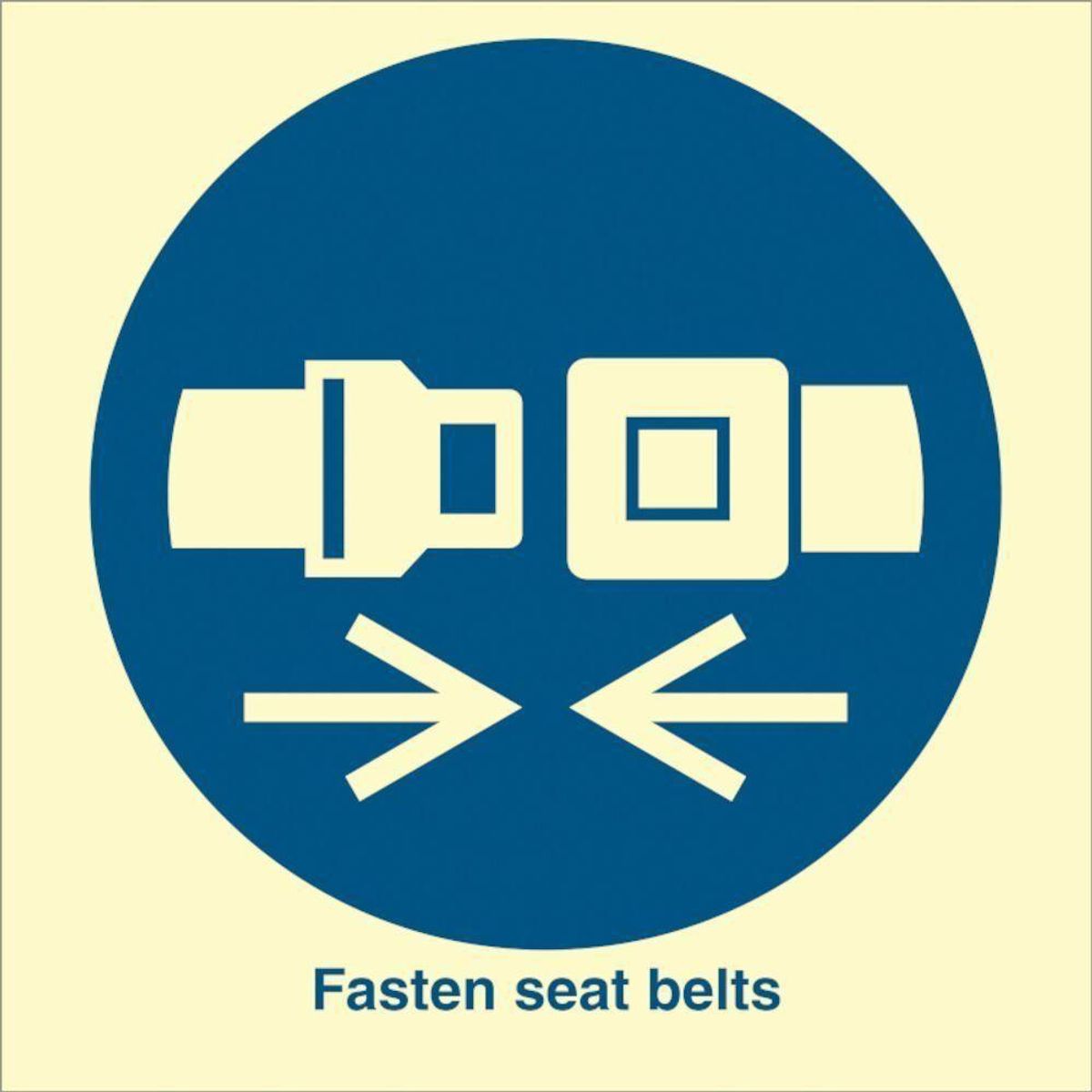 Sign IMO Fasten seat belts 103010