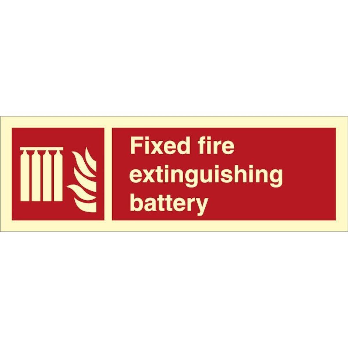 Sign IMO Fixed fire extinguishing battery 105009