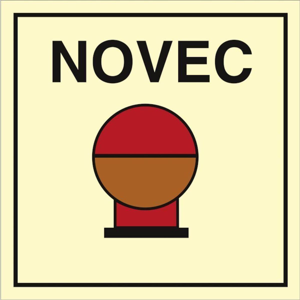 Sign IMO Fixed Fire Extinguishing NOVEC 104411