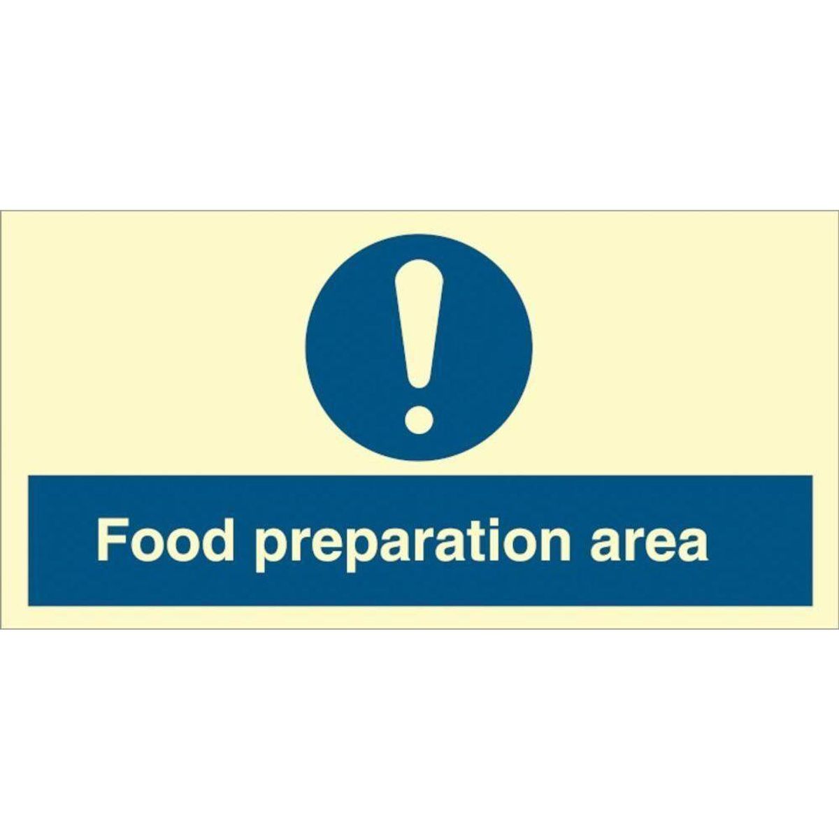 Sign IMO Food preparation area 106268