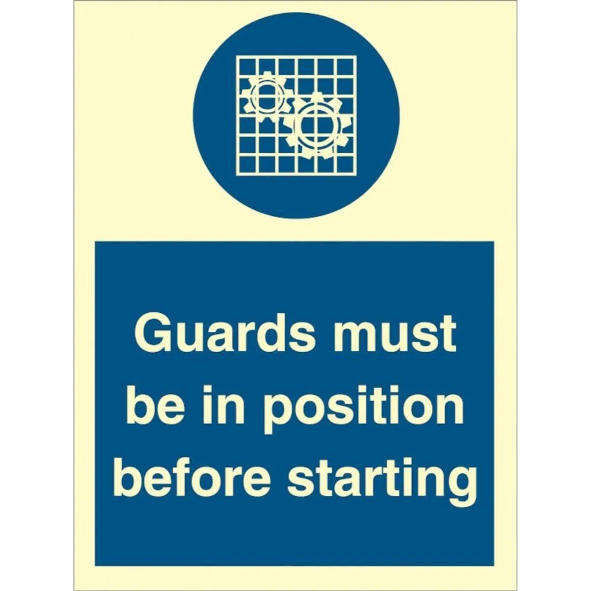 Sign IMO Guards must be in position before startin 106081