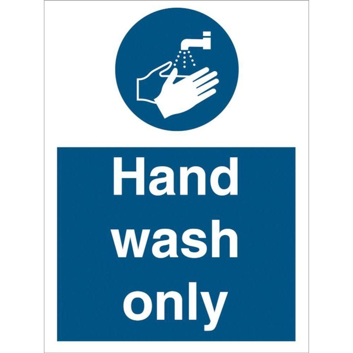 Sign IMO Hand wash only 106060