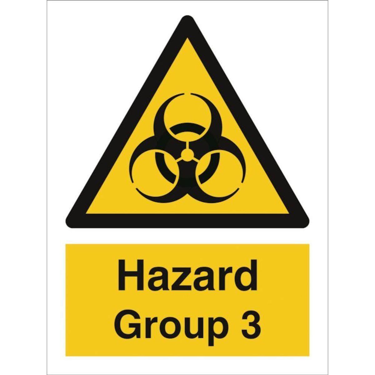 Sign IMO Hazard Group 3 107105