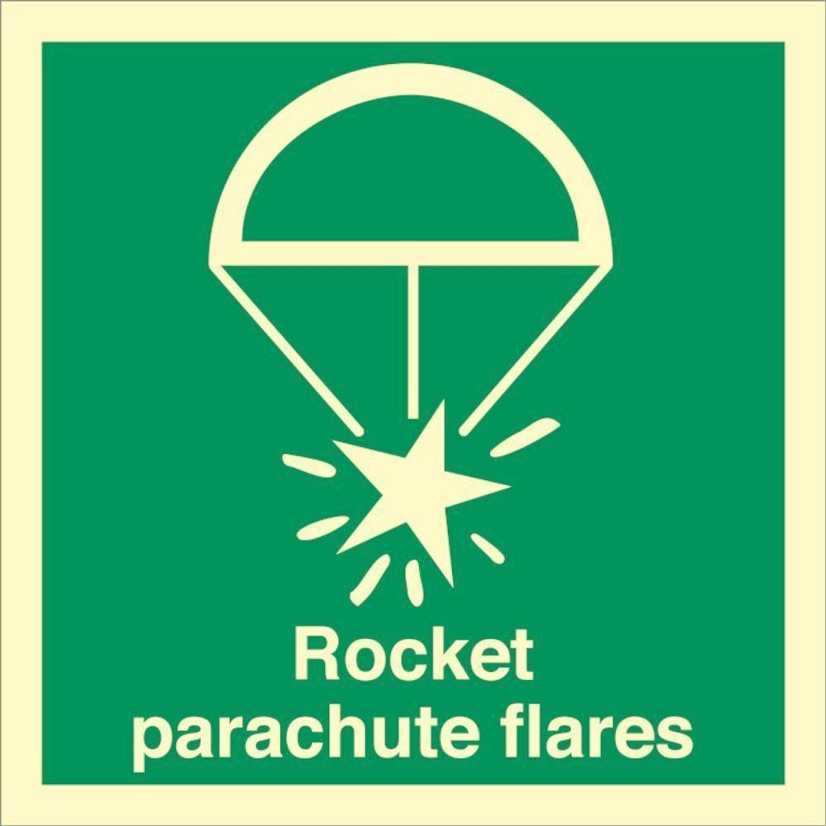 Sign IMO Rocket parachute flares