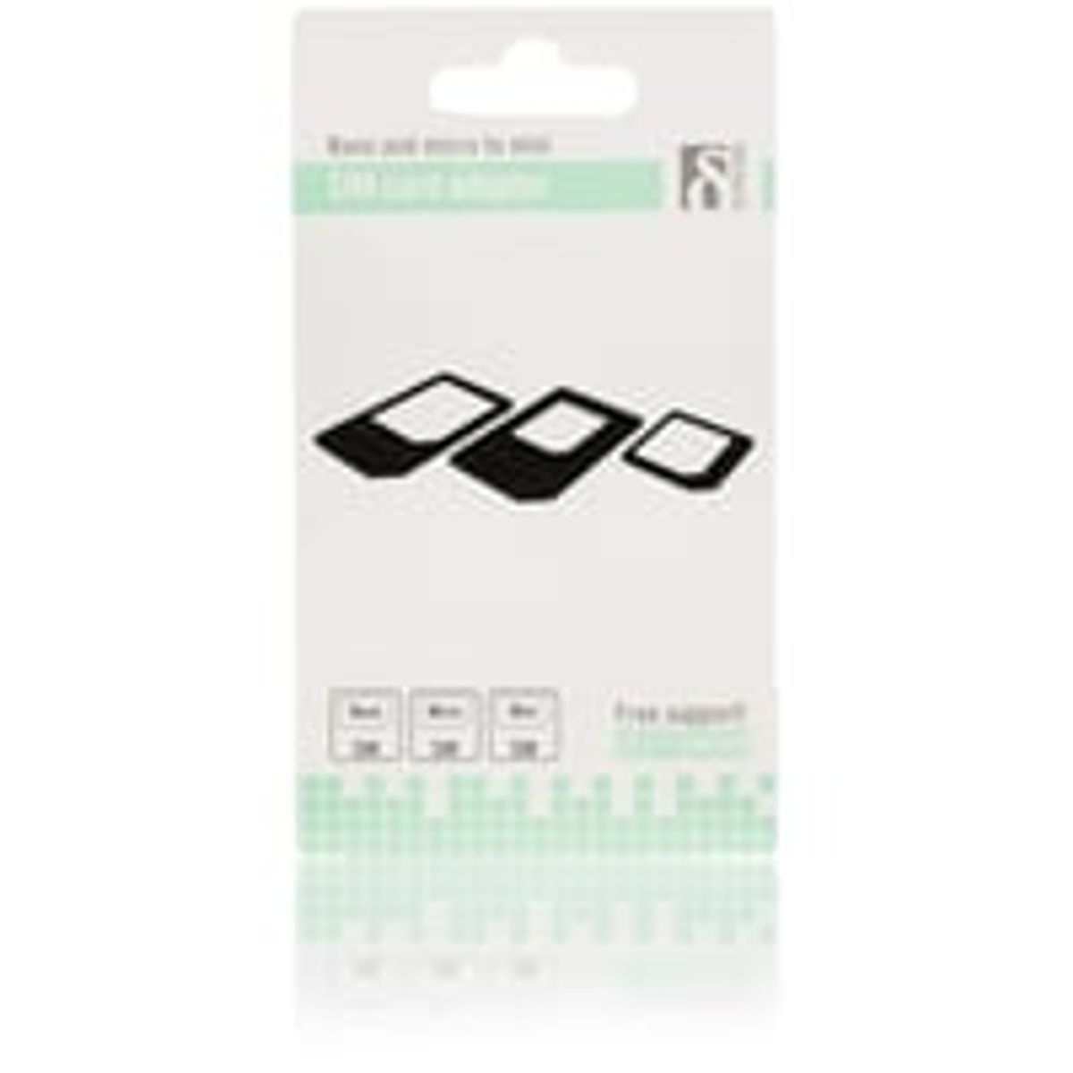 SIM card adapter for micro/mini/nano SIM, black