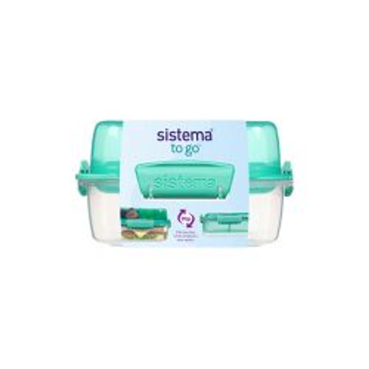 Sistema 1,24l Lunch Stack To Go Square - Madkasse