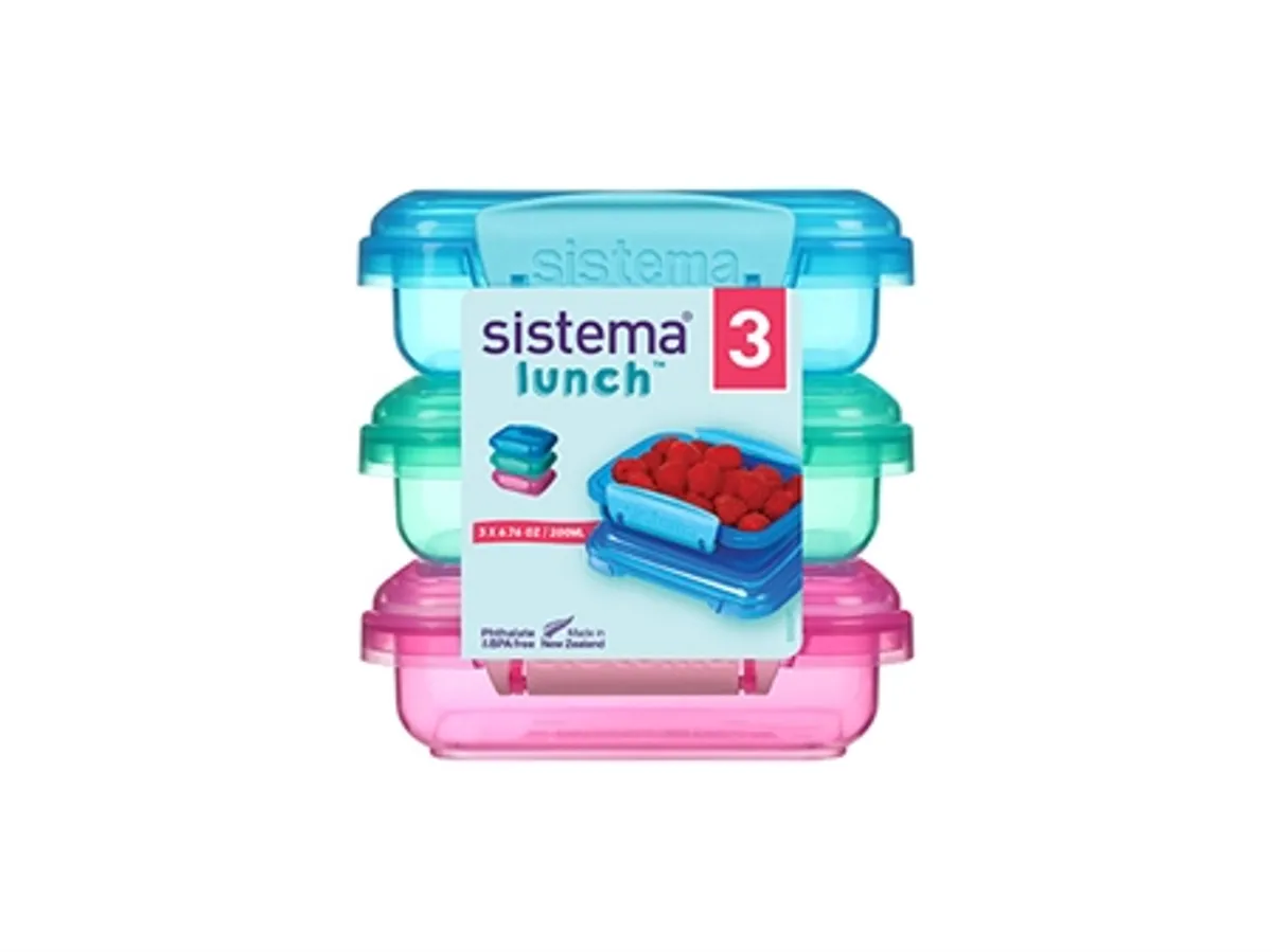 SISTEMA 3-Pak Snack Madkasser 200ml