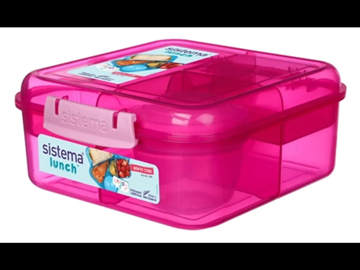 SISTEMA Bento Cube 1,25L Rosa