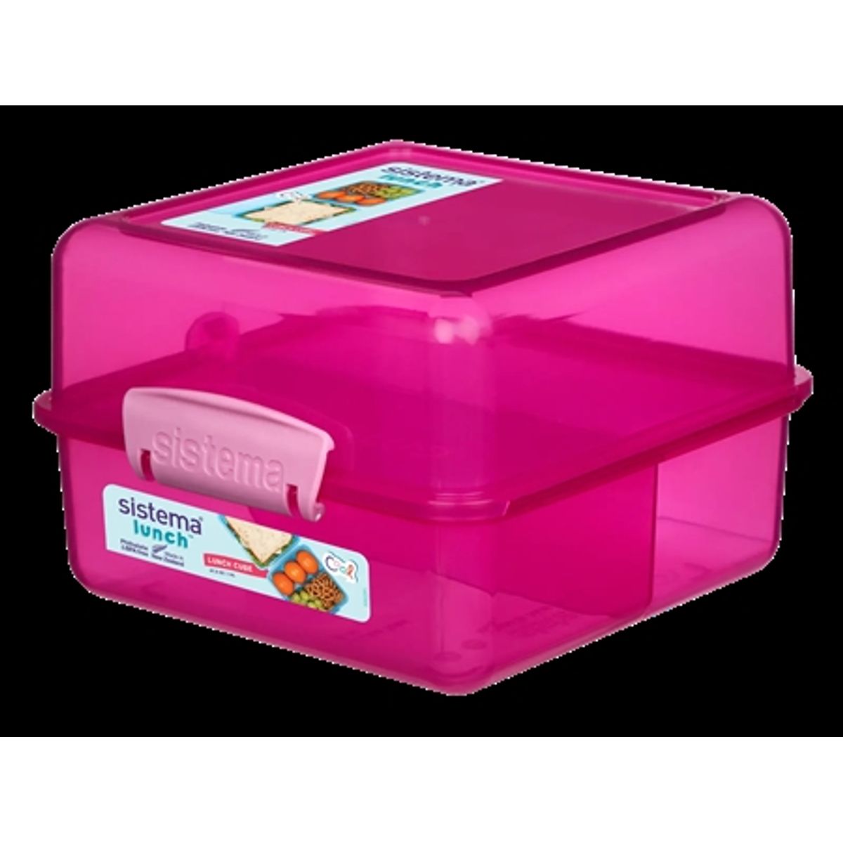 SISTEMA Cube Madkasse 1,4 Liter Rosa