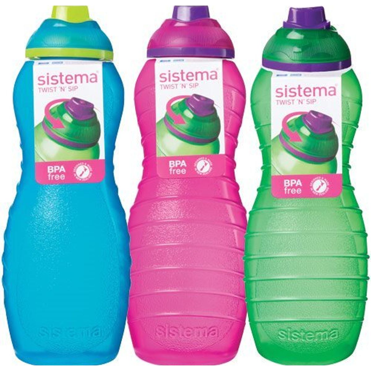 Sistema Drikkedunk Davina Pink 700 ml, ass. farver