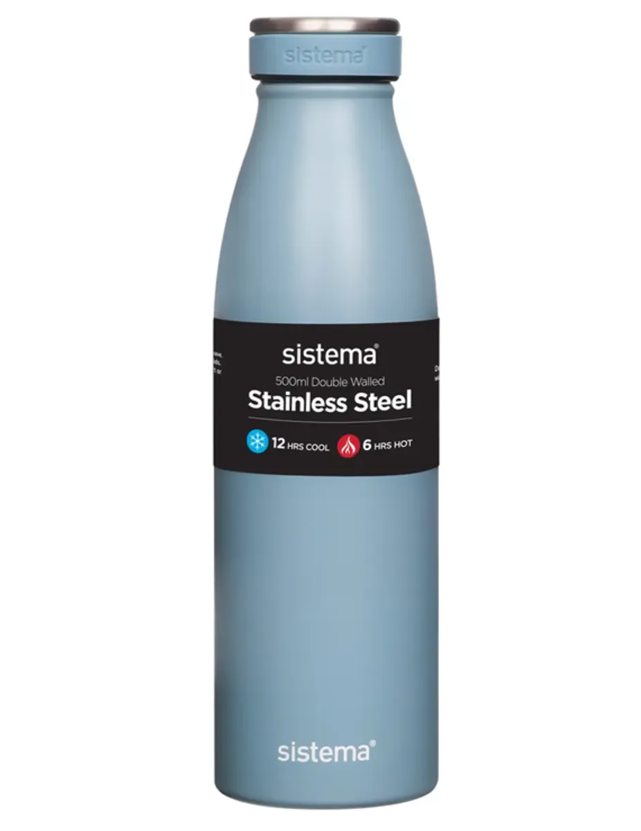 Sistema Drikkedunk m/termo steel, Coast Blue, 500ml.