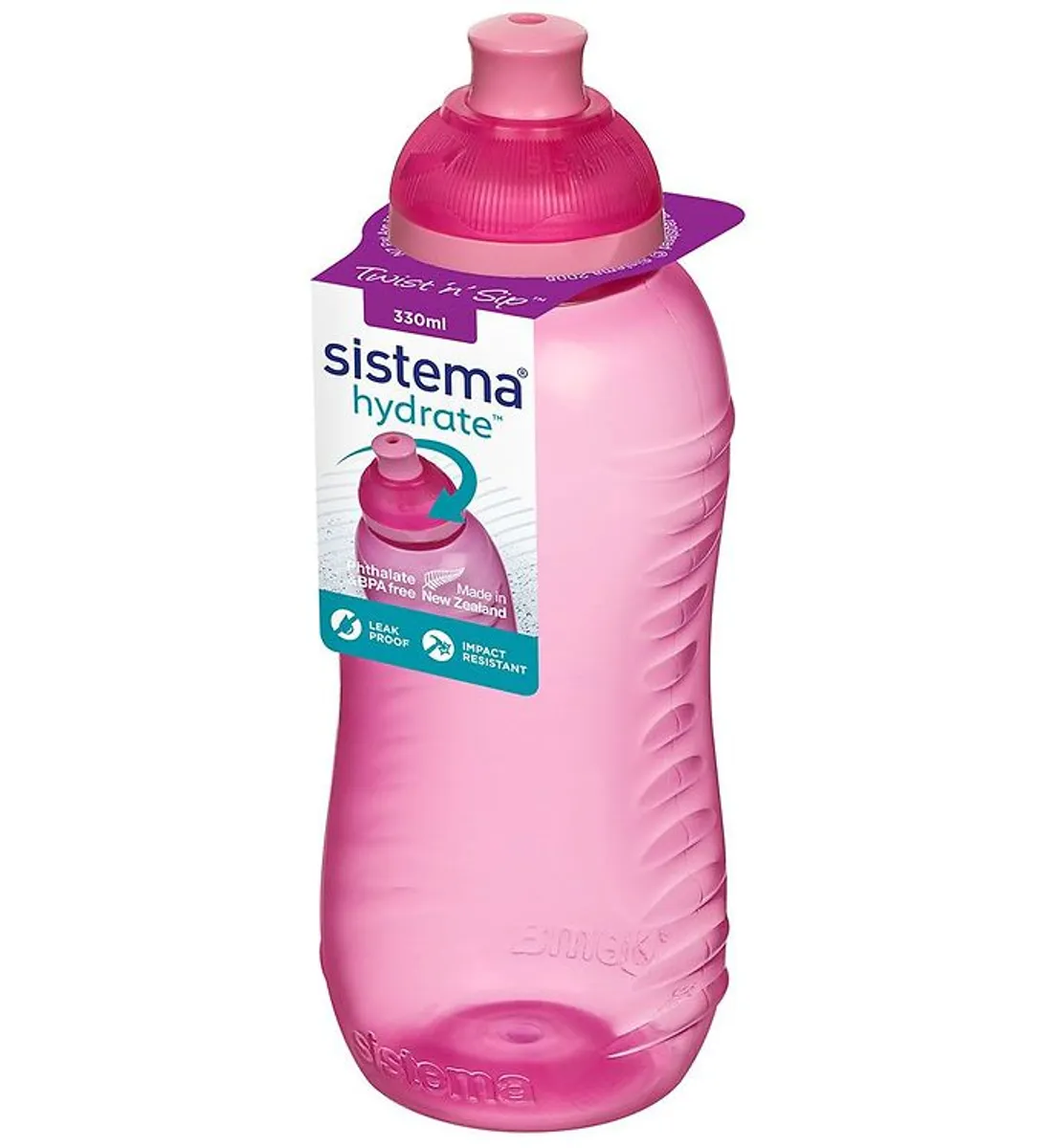 Sistema Drikkedunk - Squeeze - 330 ml - Pink m. Lyserød