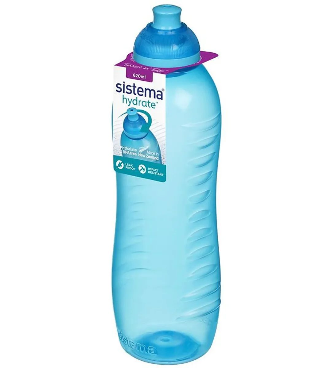 Sistema Drikkedunk - Squeeze - 620 ml - Blå m. Lyseblå