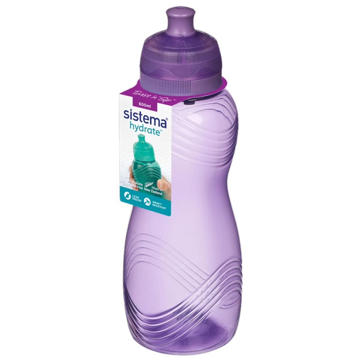 Sistema drikkedunk Wave Bottle 600 ml - Misty Purple