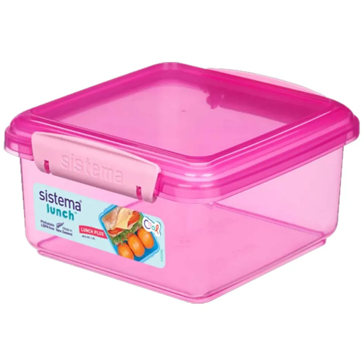 Sistema Lunch Plus Madkasse 1,2 l - Rosa