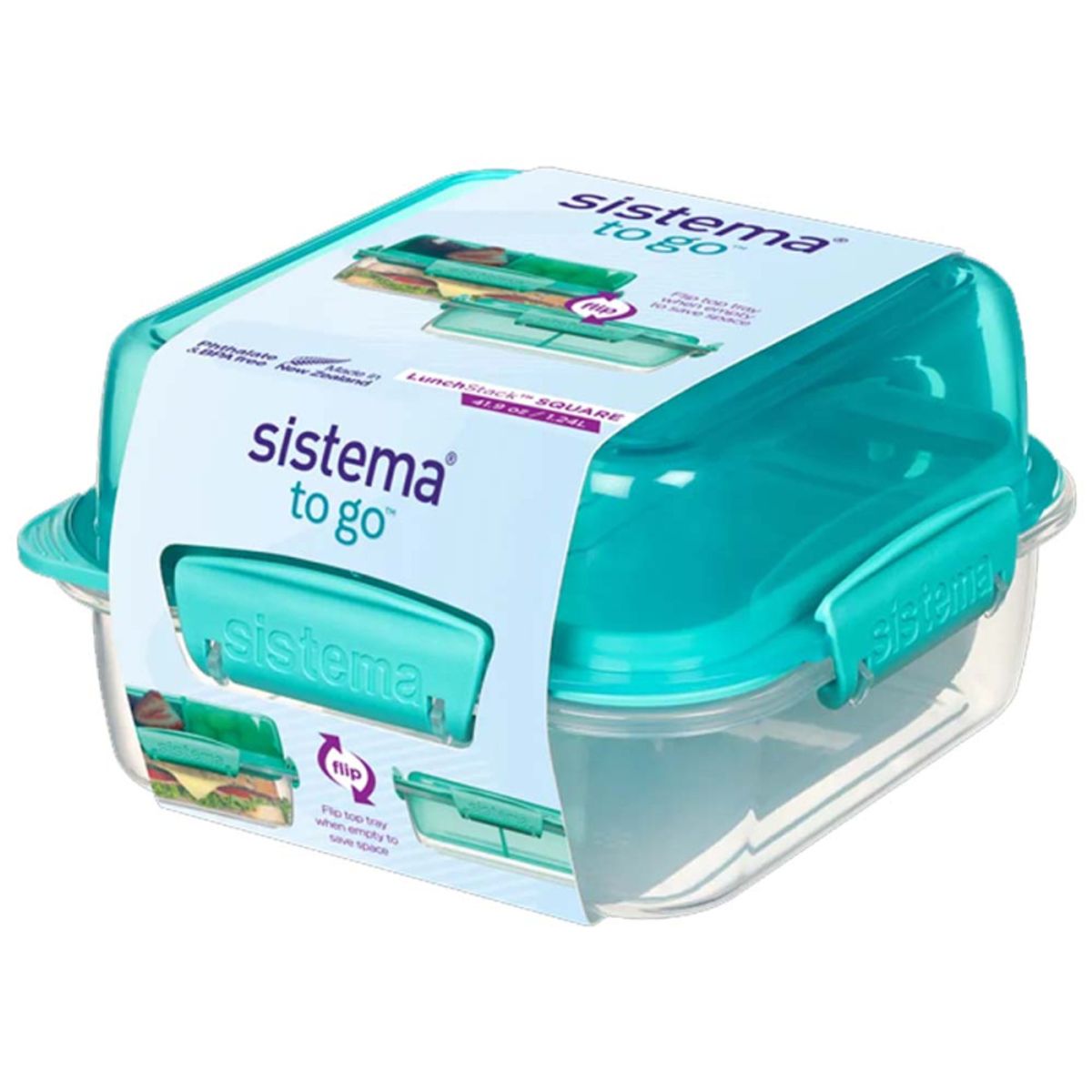 Sistema Lunch Stack madkasse 1,24 L - Minty Teal